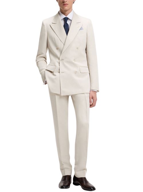 Pantalone in misto lino BOSS by Beckham Hugo Boss | 50563811075